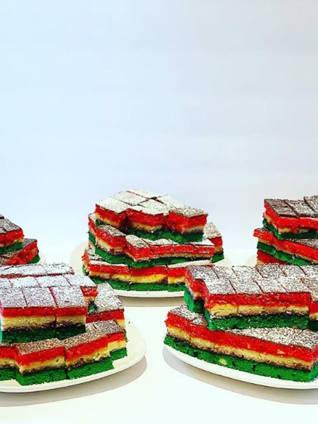 Rainbow Seven Layer Cookies