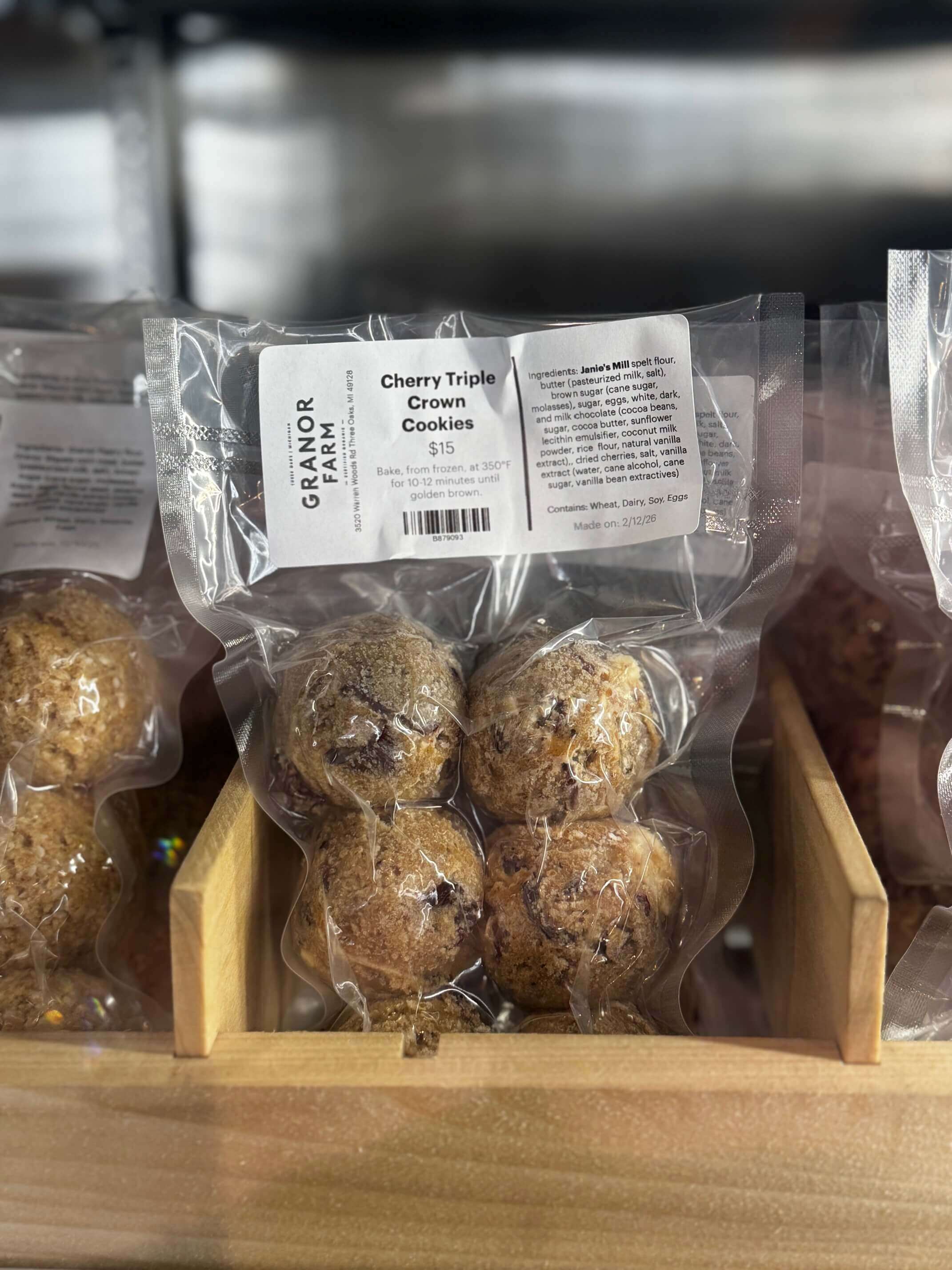 Cherry Triple Crown Cookies